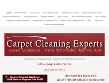 Tablet Screenshot of mycarpetcleaningexperts.com